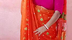 Saree Wearing Brunette Amateurs In Chubby Bbw Curvy Indian Beauty!