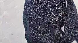 exhibiendome en playa mexicana muestro las tetas y el culo