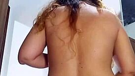 mirelladelicia rips clothes off in custom bbw striptease for big ass reveal 😍