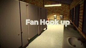 Fan Gets Pounded In Bathroom With Rough Doggystyle And Creampie