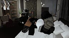 femboy owned by two black cocks