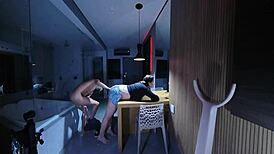 After the club, we fucked right on the table! 😈🍆