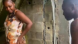 Fucked my neighbor wife under the stair case with juicy ass