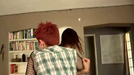 rough lesbians moaning wetly in passionate bisexual action