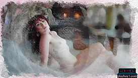 Sexy milf kenna vanessa in lingerie and stockings teases before stripping naked, revealing her body