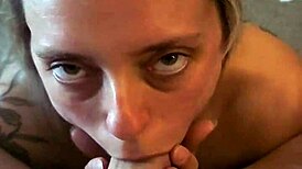 Best Blowjob Ever Submissive Wife Cumslut Swallow and Facial Red Exclusive Teaser