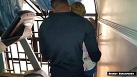 gym instructor seduced by big ass 45-year-old client fucking her horny pussy with bbc