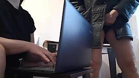 i masturbate riskily near my colleague in the office