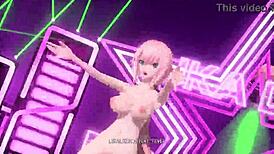 Megurine Luka nude in night fever project diva