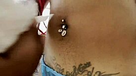 Twerking hairy bush masturbation to orgasm