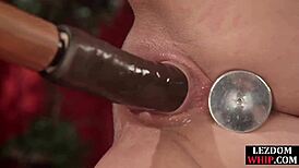 BDSM Mistress Dildo Fucks Lesbian Protege