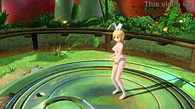 Behold Kagamine Rin's full nude body in Popipo Project Diva mod!