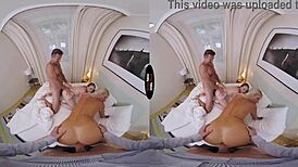 hey, join this virtual taboo celebration with brunette pov masturbation and blowjob 😈