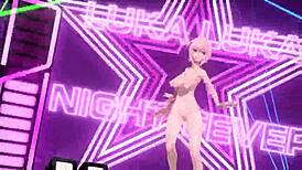 Megurine Luka nude in night fever project diva