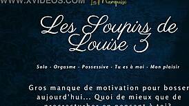 i sigh deeply in this french solo session