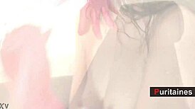 Gabriella stripping hot on webcam, clothes ripped off