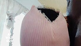 Alfred getting sloppy blowjob from big cock