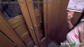 Eva Generosi delivers intense POV blowjob to Romeo Mancini in hardcore teen action