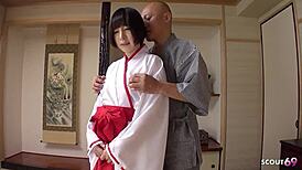 Lærer giver første anal creampie knul til traditionel japansk ung 18+ i uncensureret porra