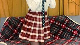 Busty Teacher Plays With Her Strapon