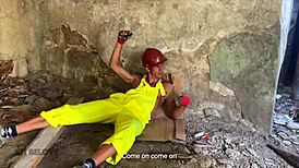 Fragile inspector gets fucked hard by workers!