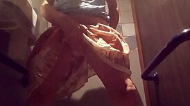 Amateur woman repeatedly pees in her panties during homemade solo fingering compilation