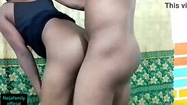 Petite babe in miniskirt gets fucked by black guy in homemade video.