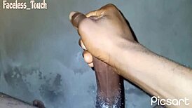 Solo meat beating in pov