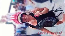 loira dances slutty at party, teasing big ass for outdoor fuck 😏