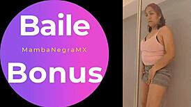 Latina milf wife dances sexy then rides cock in bedroom for intense orgasm