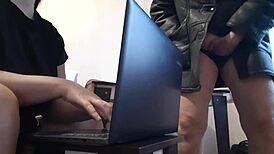 i masturbate riskily near my colleague in the office