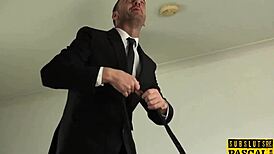 British Sub Gets Anal In Interracial Threesome With Maledom