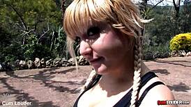 Rubia tetona follando