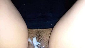 they cum outside my hot pussy in couple riding and missionary