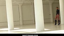 Addison rides Vince Karter's cock in blonde hardcore scene