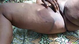 THICK ASS BITCH FUCKING BOYFRIEND IN THE BUSH!