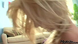 Blonde Amateur Gets Cum On Pussy