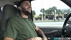 Juicy latina ass intensely fucked on the 305 bus