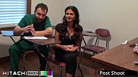 freshman gets mandatory hitachi orgasm from doctor-tampa - yesenia sparkles