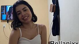 Beautiful Brunette Step-Sister Enters Bedroom At Midnight To Make Him Her Sexual Slave