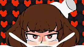 Chara's big tits titfuck fun 😏