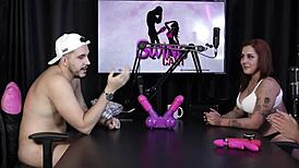 I Saw Gostosa Safada Get Naked Showing Her Delicious Pussy After The Jerk Off Game - Bia Ruyva Sheer Red