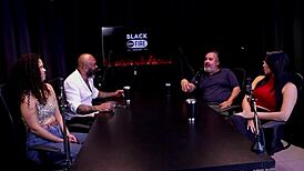 Car ride turns into group sex with trans and man.