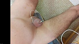 Estim handsfree orgasm