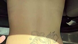 This big booty hooker rides her customer reverse cowgirl and swallows his cum.