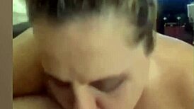 Kandy Kane's homemade blowjob with big tits