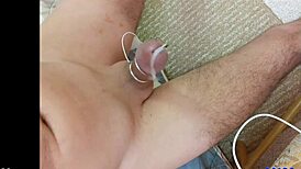 Estim handsfree orgasm