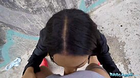 Public Agent Big Ass Big Tits Ebony Latina Linda Baker Blowjob Public Sex 😍