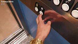 Intense Fucking In A Public Elevator