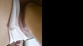 Masturbating with dildo in my tight pussy and asshole